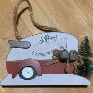 Holiday Camper Ornament with Bells